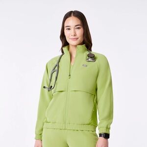 Figs Sydney Scrub Jacke matcha Utility Jacket for Women